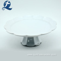 Moder Customized White Ceramic Cake Plate